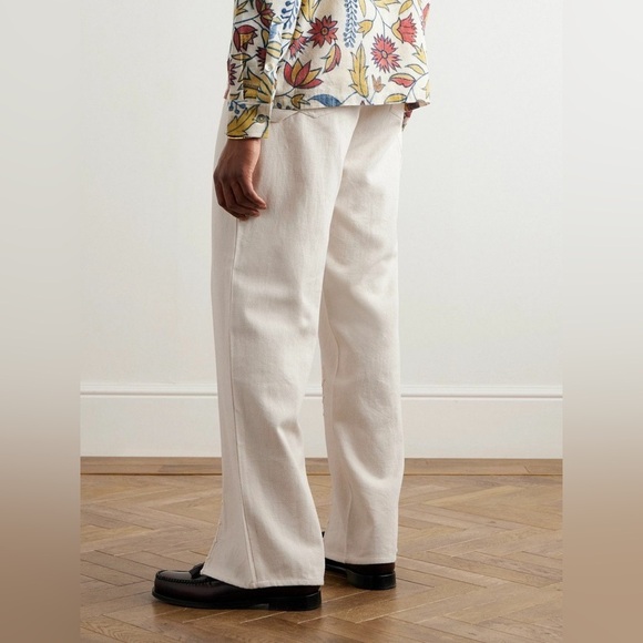 KARTIK RESEARCH Faux Pearl Embellished Ecru Jeans Indian Size 32 $680 NWT - Picture 4 of 9